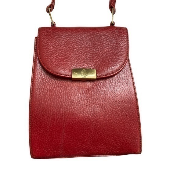 Mark cross vintage red Leather crossbody bag - Picture 1 of 15